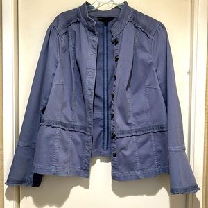 Grayish blue, White House, black market jacket